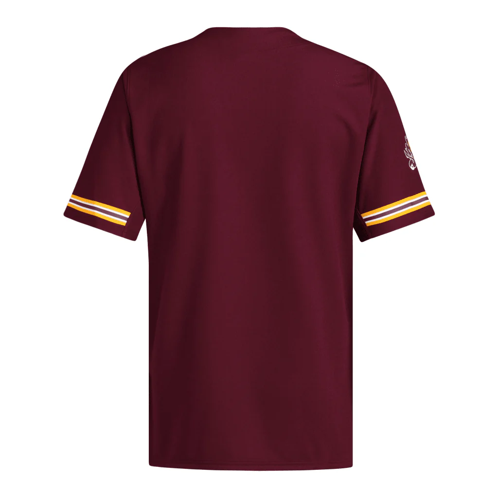 NCAA Arizona State Sun Devils adidas 2025 Baseball Replica Jersey - Maroon - Image 2