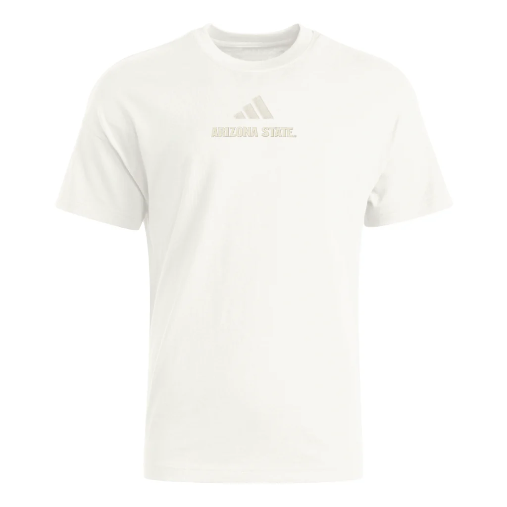 NCAA Arizona State Sun Devils adidas All SZN T-Shirt - Cream - Image 2