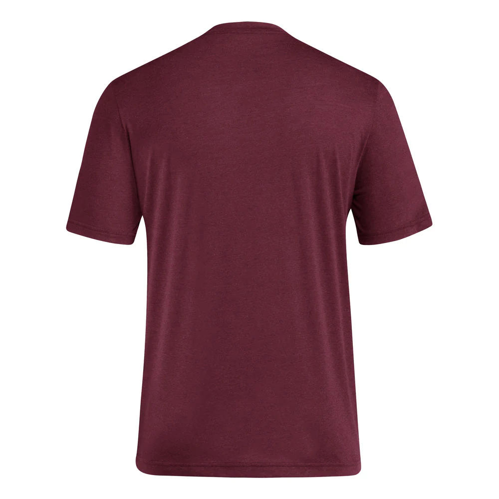 NCAA Arizona State Sun Devils adidas Locker Trilateral T-Shirt - Maroon - Image 3