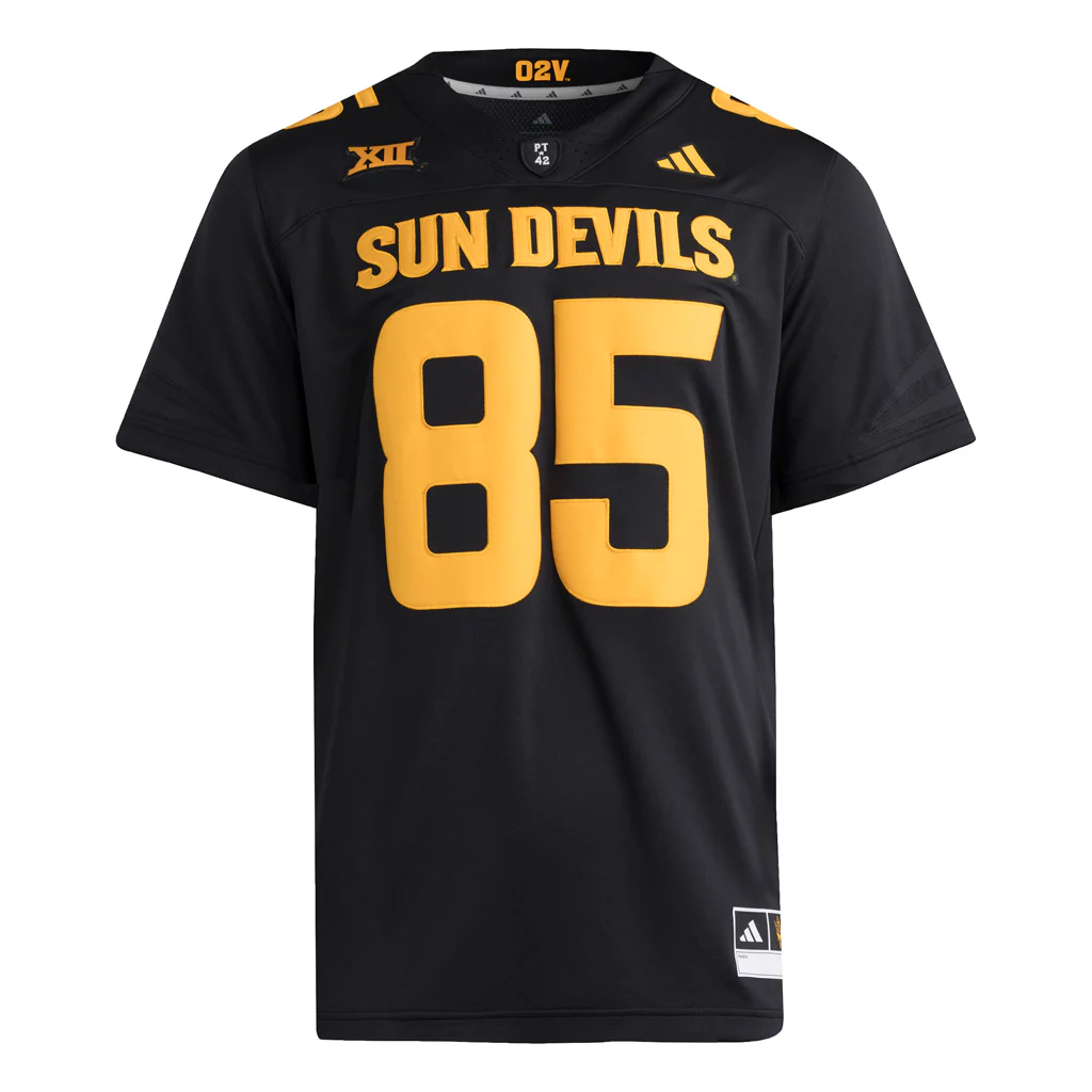 NCAA Arizona State Sun Devils adidas Alternate Premium Replica Jersey - Black - Image 2