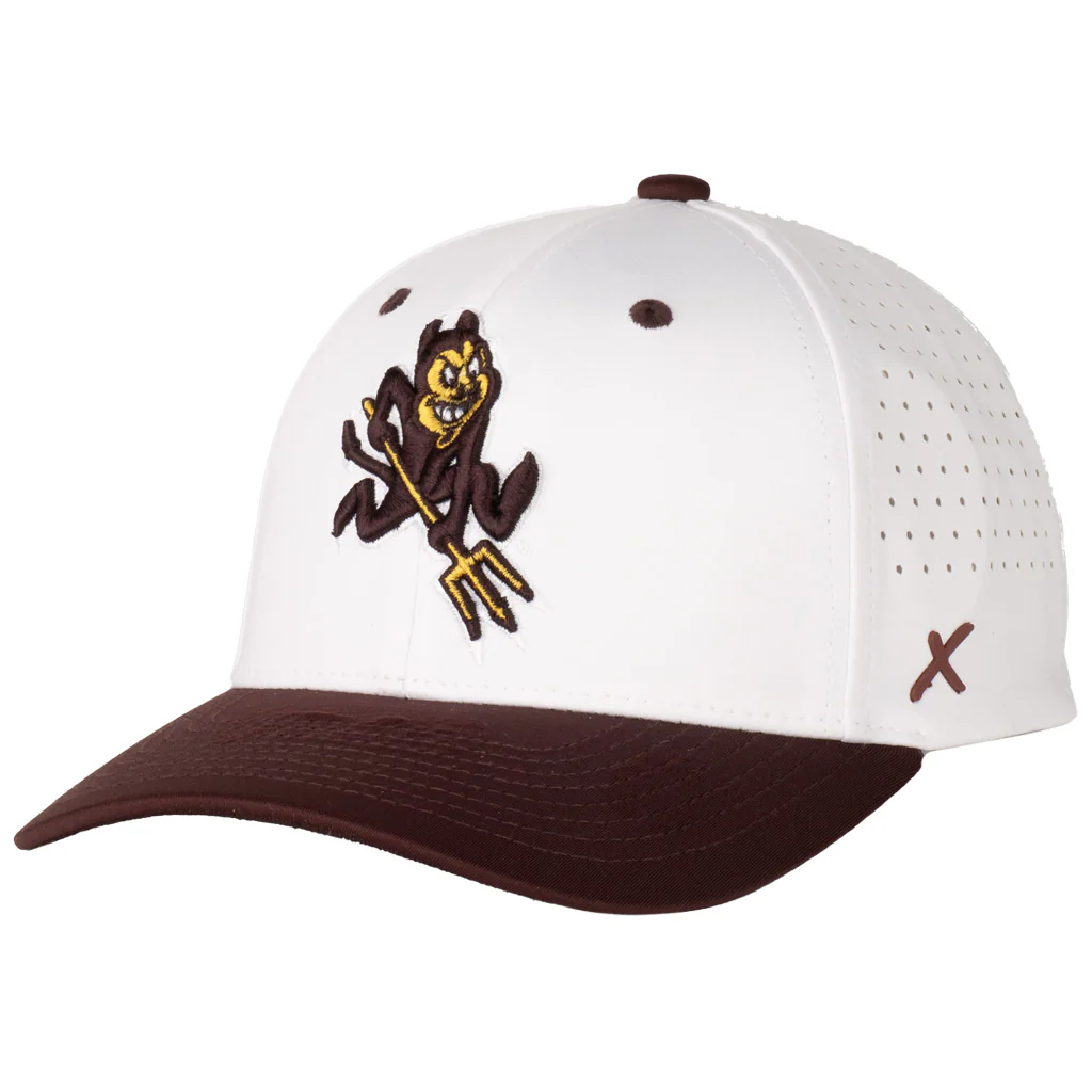 NCAA Arizona State Sun Devils CapX Advent X5 Flex Fit Hat - White