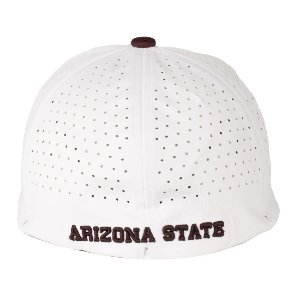 NCAA Arizona State Sun Devils CapX Advent X5 Flex Fit Hat - White - Image 2