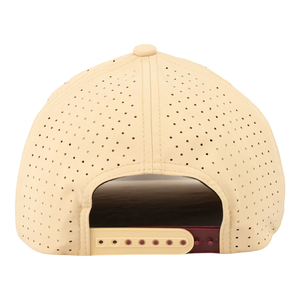 NCAA Arizona State Sun Devils CapX Sparky Face Circuit X08 Snapback Hat - Stone - Image 2
