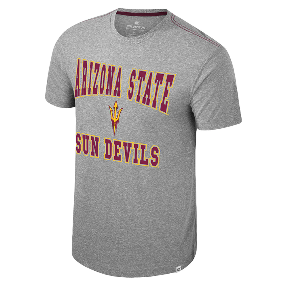 NCAA Arizona State Sun Devils Colosseum Buddy Tri-Blend T-Shirt - Heather Gray