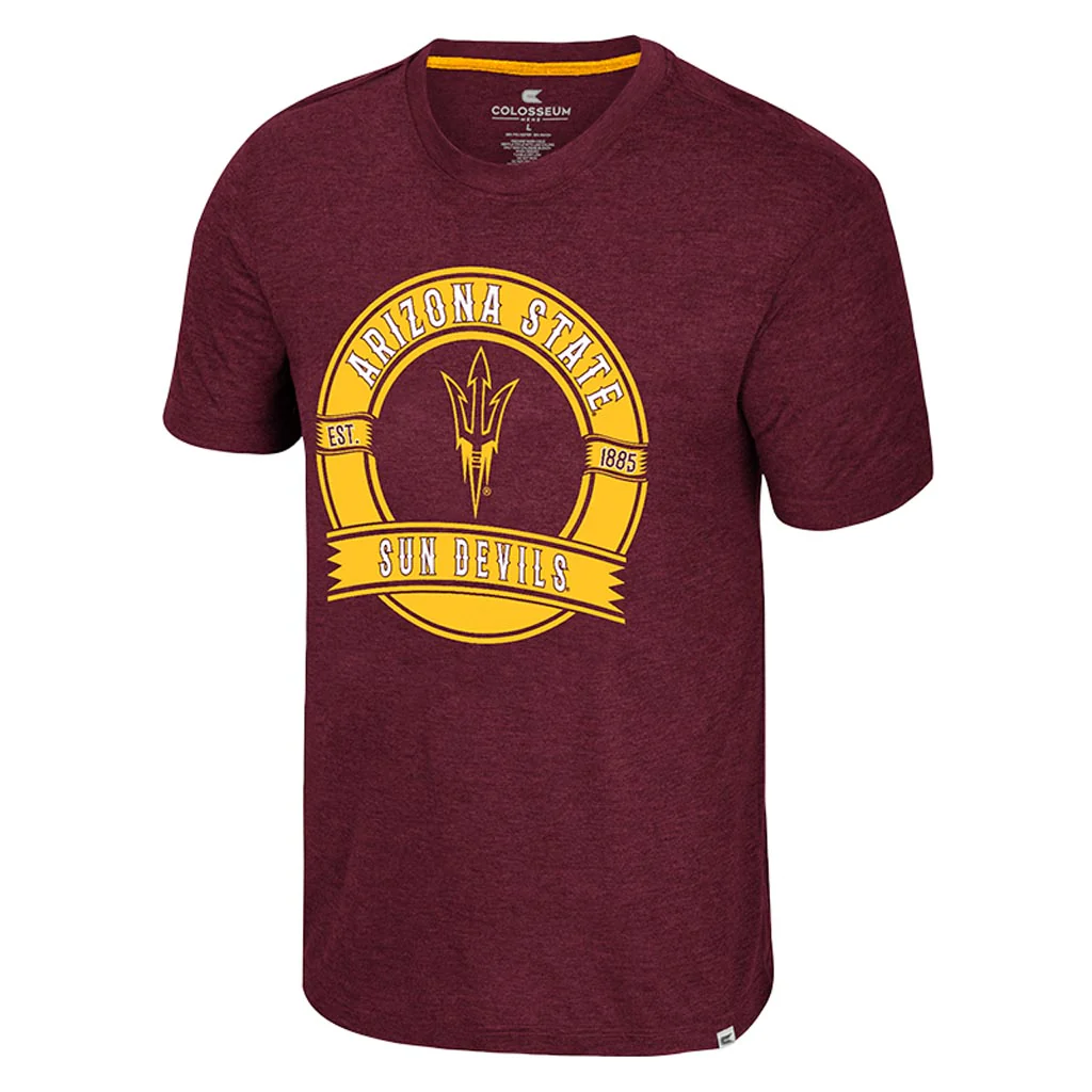 NCAA Arizona State Sun Devils Colosseum Frank T-Shirt - Maroon