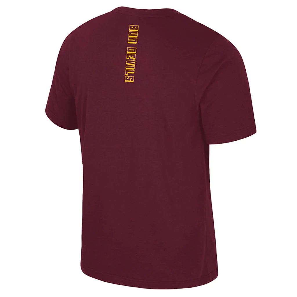 NCAA Arizona State Sun Devils Colosseum Teller T-Shirt - Maroon - Image 2