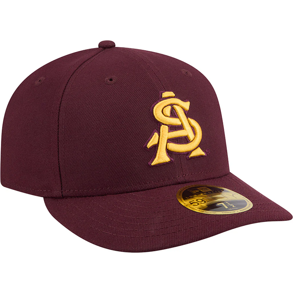 NCAA Arizona State Sun Devils New Era 2026 Onfield Baseball Low Profile 59FIFTY Fitted Hat - Maroon - Image 2