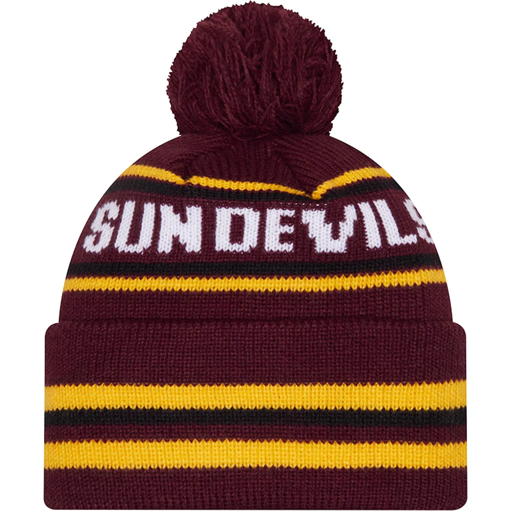NCAA Arizona State Sun Devils New Era Classic Knit Hat - Maroon - Image 3