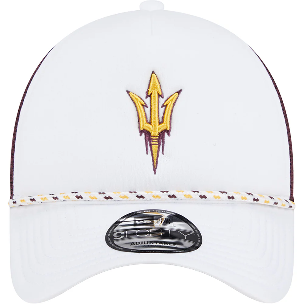 NCAA Arizona State Sun Devils New Era Court Sport 9FORTY A-Frame Adjustable Hat - Image 3
