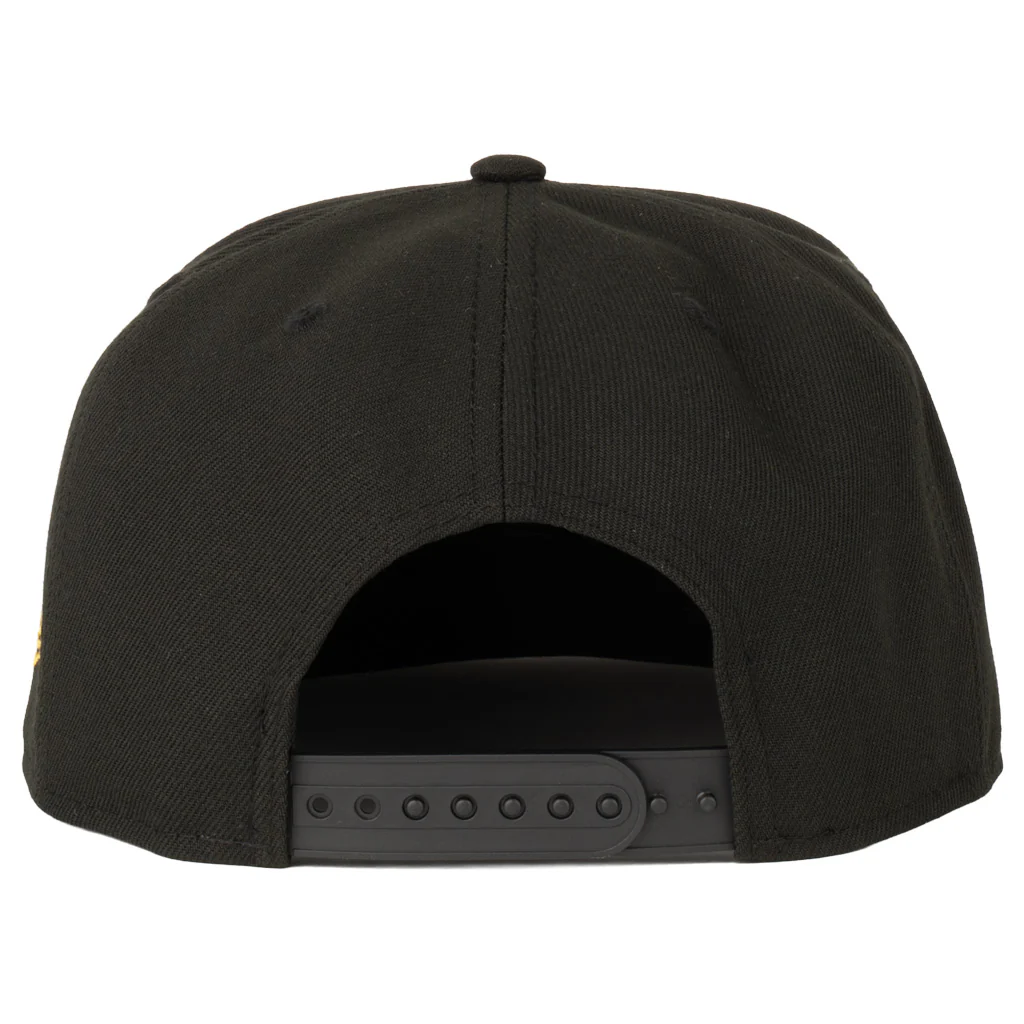 NCAA Arizona State Sun Devils New Era Sparky in Flames 9FIFTY A-Frame Snapback Hat - Black - Image 2