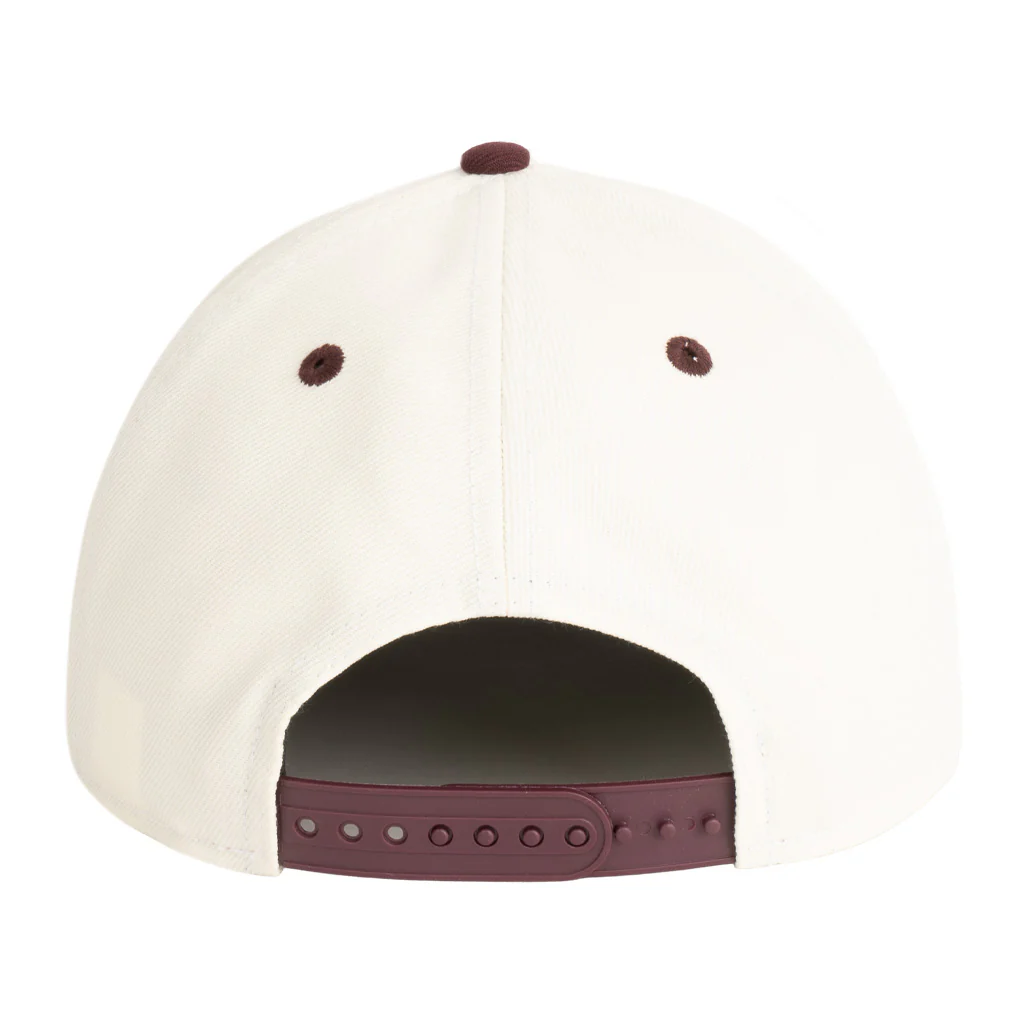 NCAA Arizona State Sun Devils New Era Two-Tone Sparky Gold Contrast 9FIFTY A-Frame Snapback Hat - Cream - Image 2