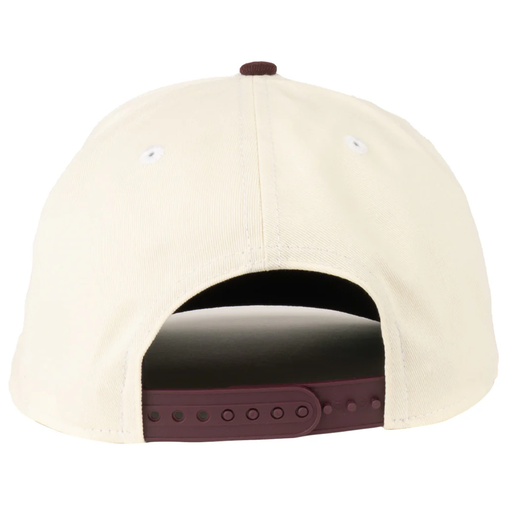 NCAA Arizona State Sun Devils New Era Sparky Two-Tone TC 9FIFTY A-Frame Snapback Hat - Cream - Image 2