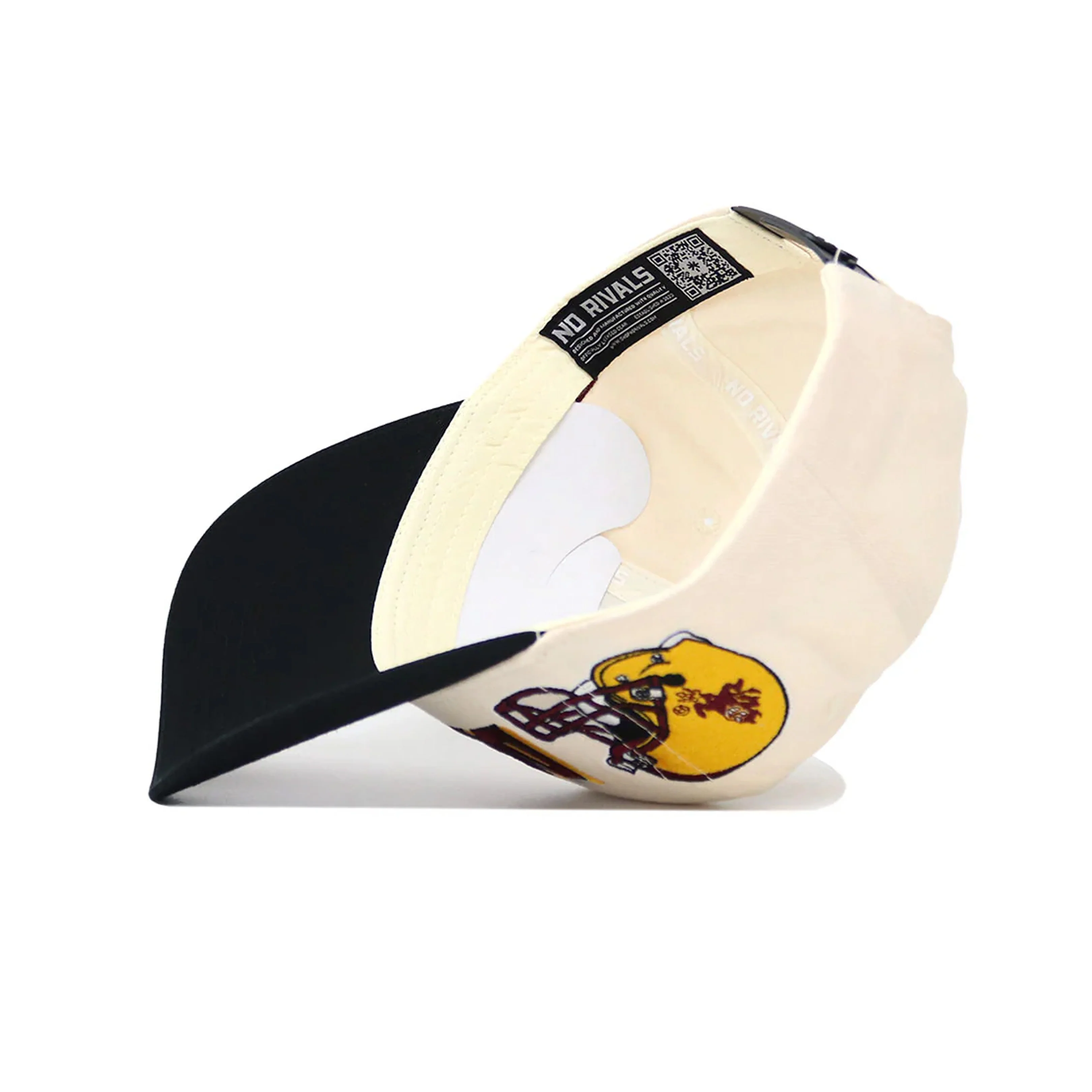 NCAA Arizona State Sun Devils No Rivals Alma Mater Structured Hat- Cream - Image 4