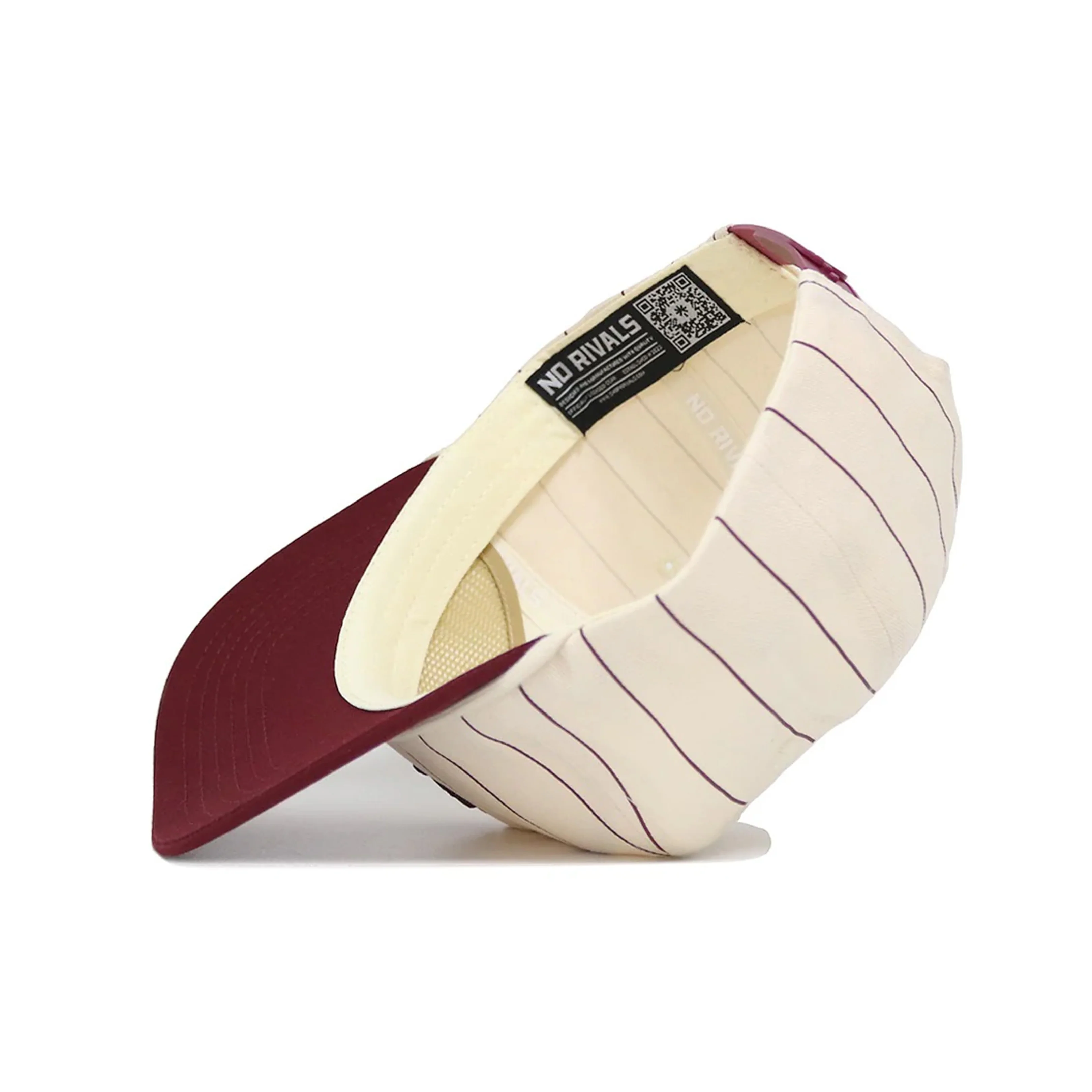 NCAA Arizona State Sun Devils No Rivals Sparky Pinstripe Structured Hat- Cream - Image 4
