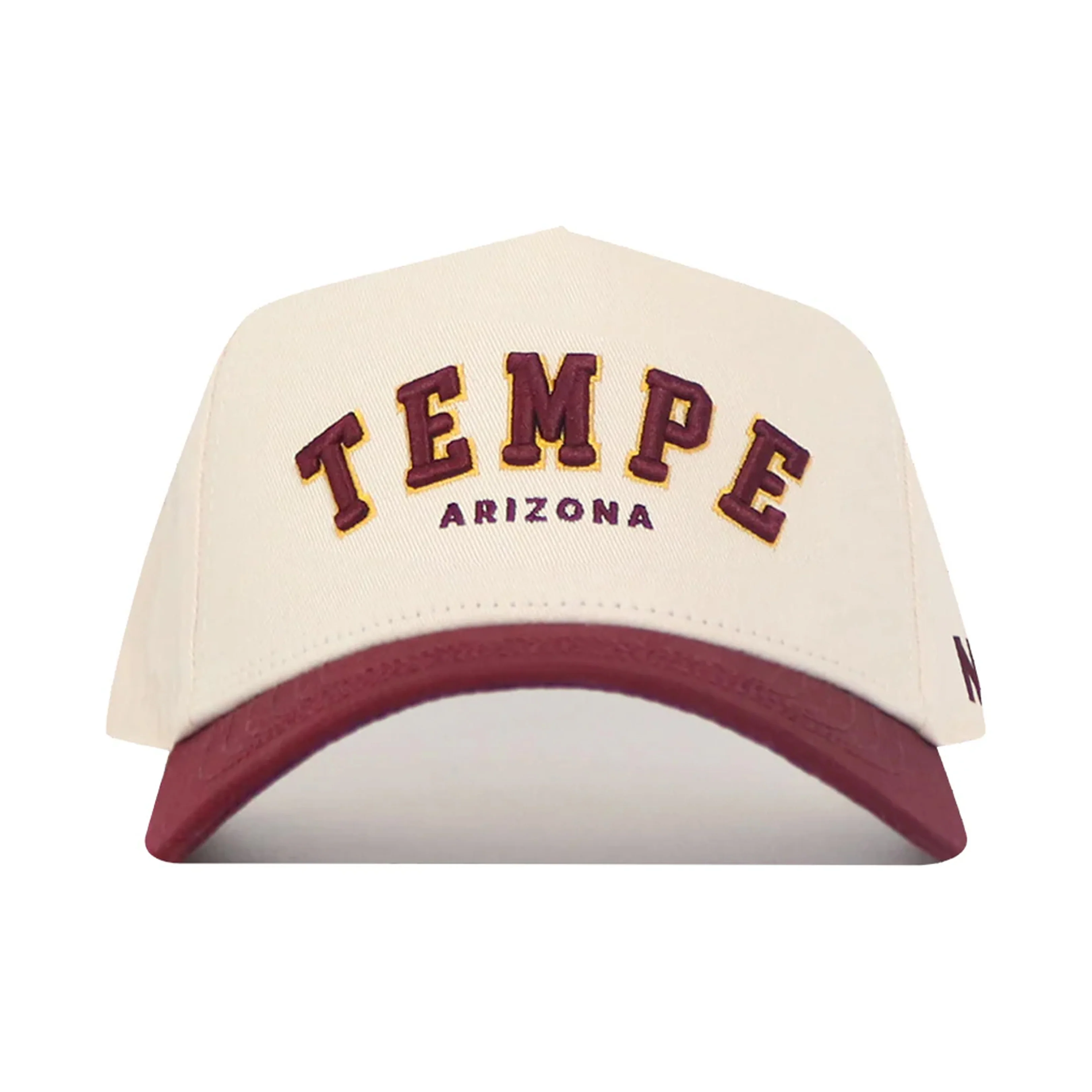 NCAA Arizona State Sun Devils No Rivals Tempe Hometown Structured Hat- Cream