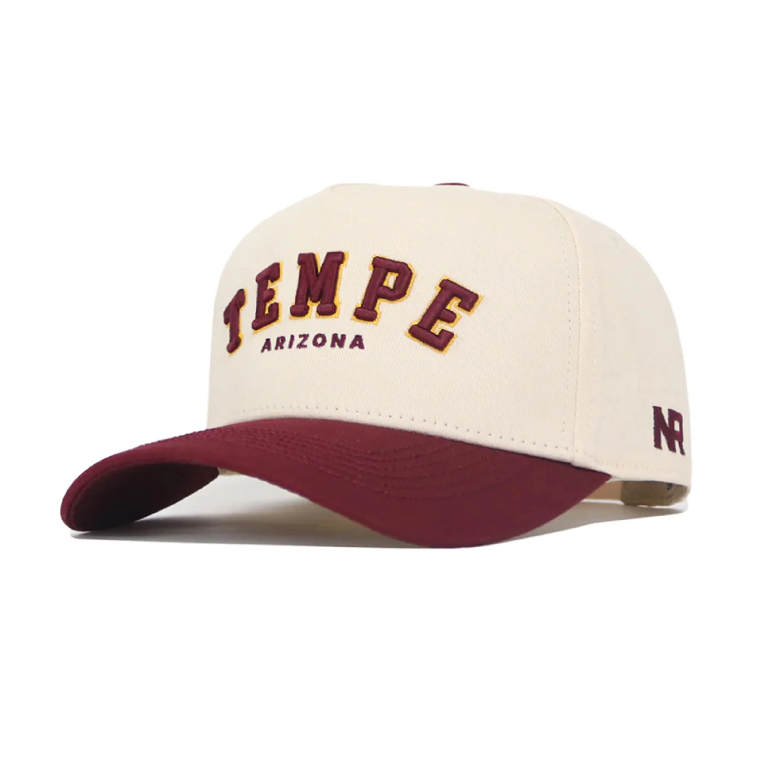 NCAA Arizona State Sun Devils No Rivals Tempe Hometown Structured Hat- Cream - Image 2