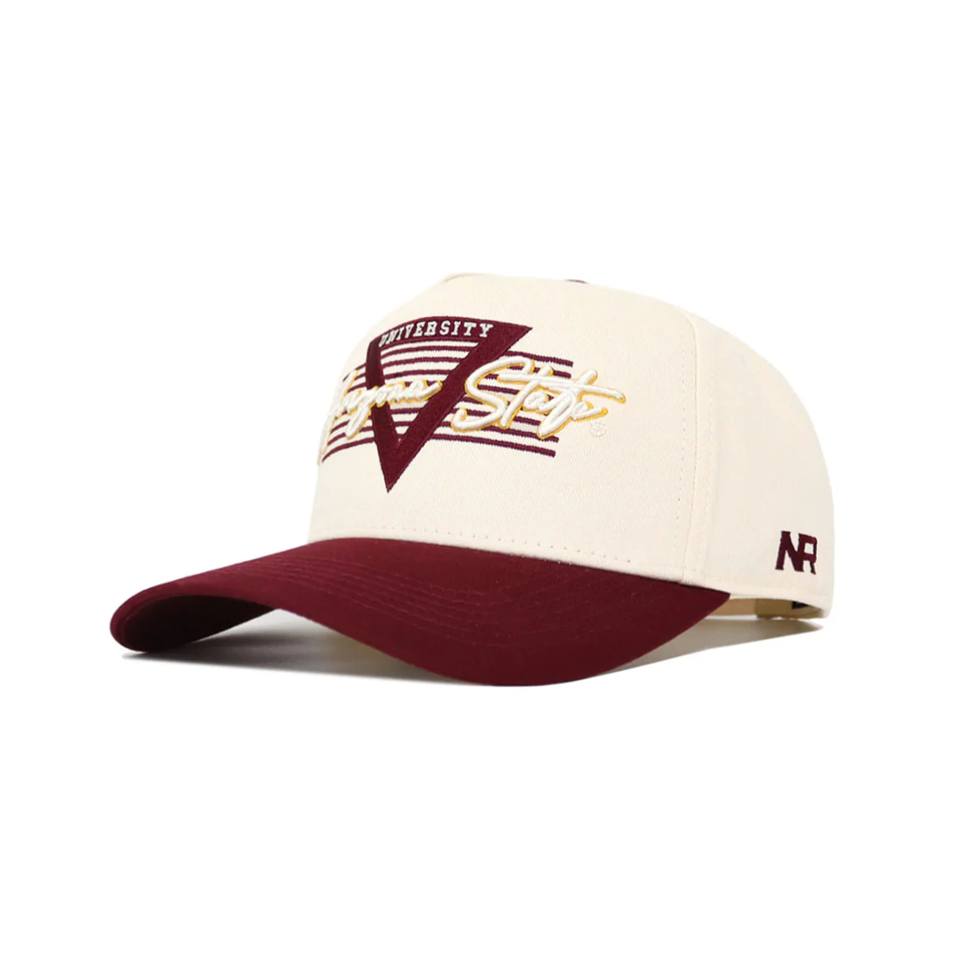NCAA Arizona State Sun Devils No Rivals Triangle Game Cap Structured Hat- Cream - Image 2