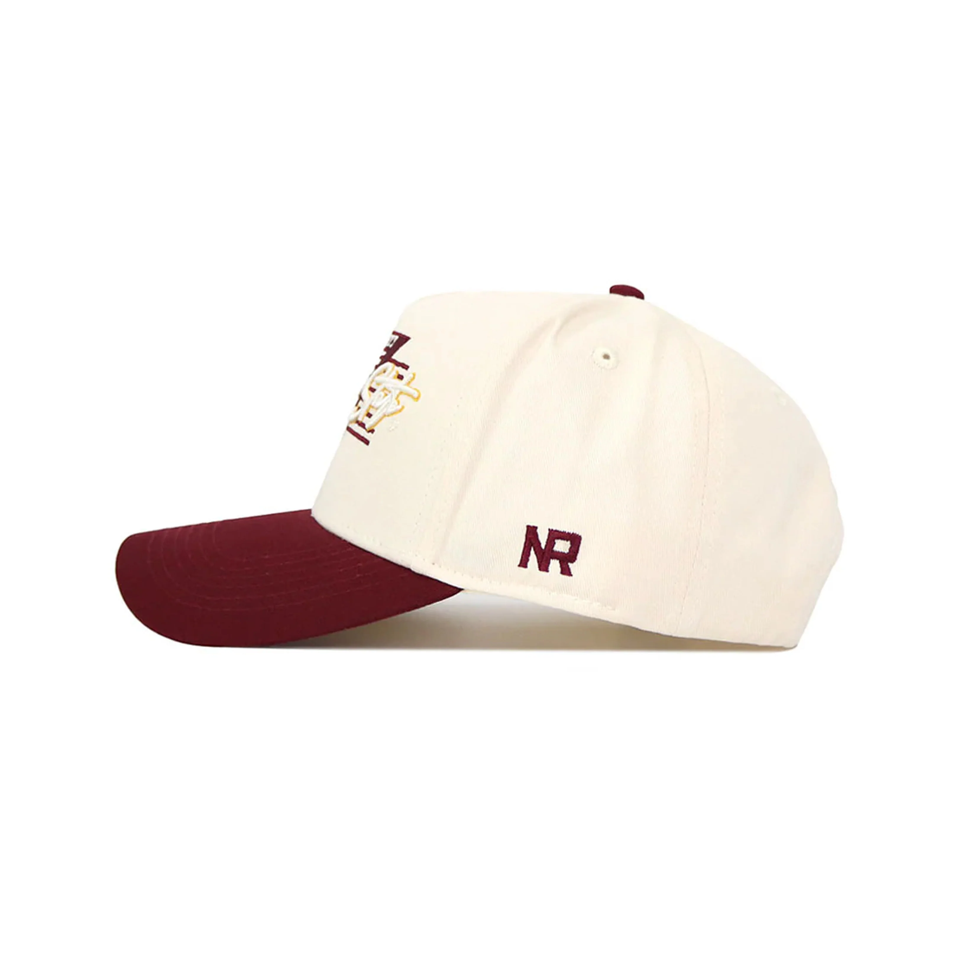 NCAA Arizona State Sun Devils No Rivals Triangle Game Cap Structured Hat- Cream - Image 3