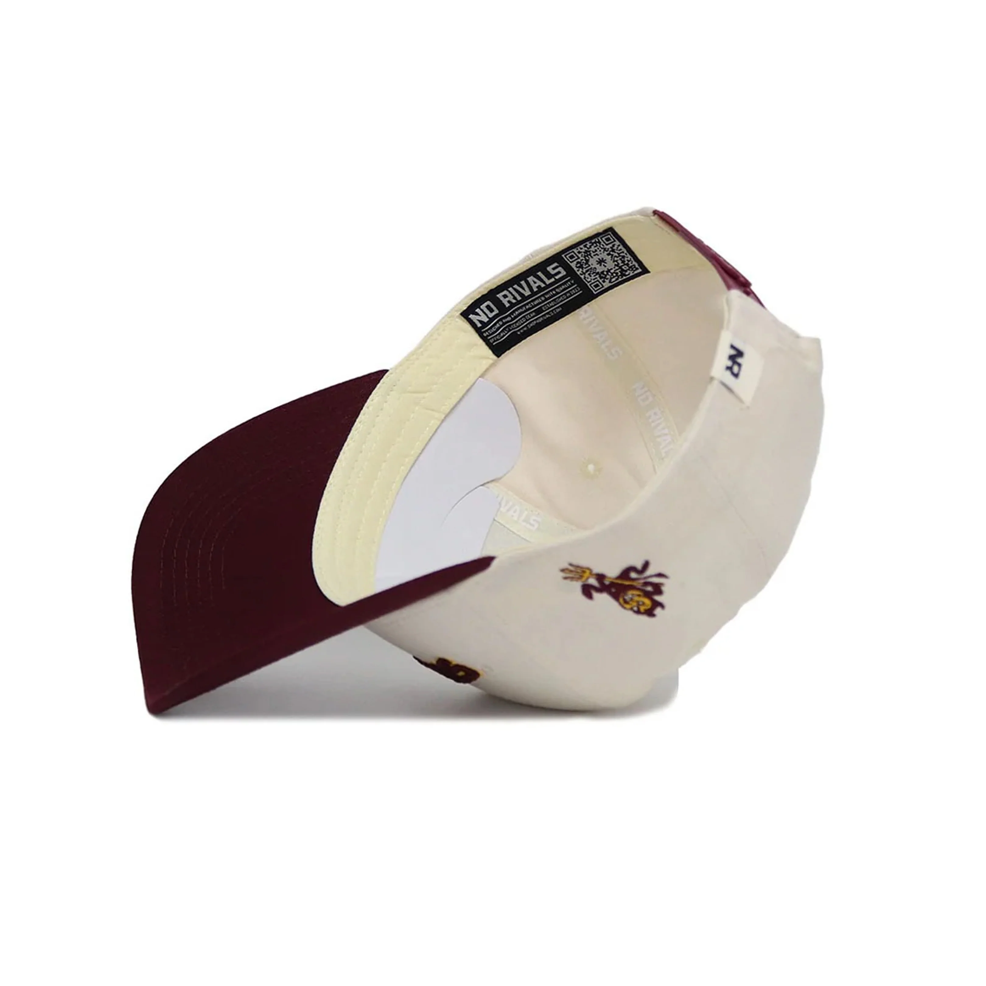 NCAA Arizona State Sun Devils No Rivals Upside Down Structured Hat- Cream - Image 4
