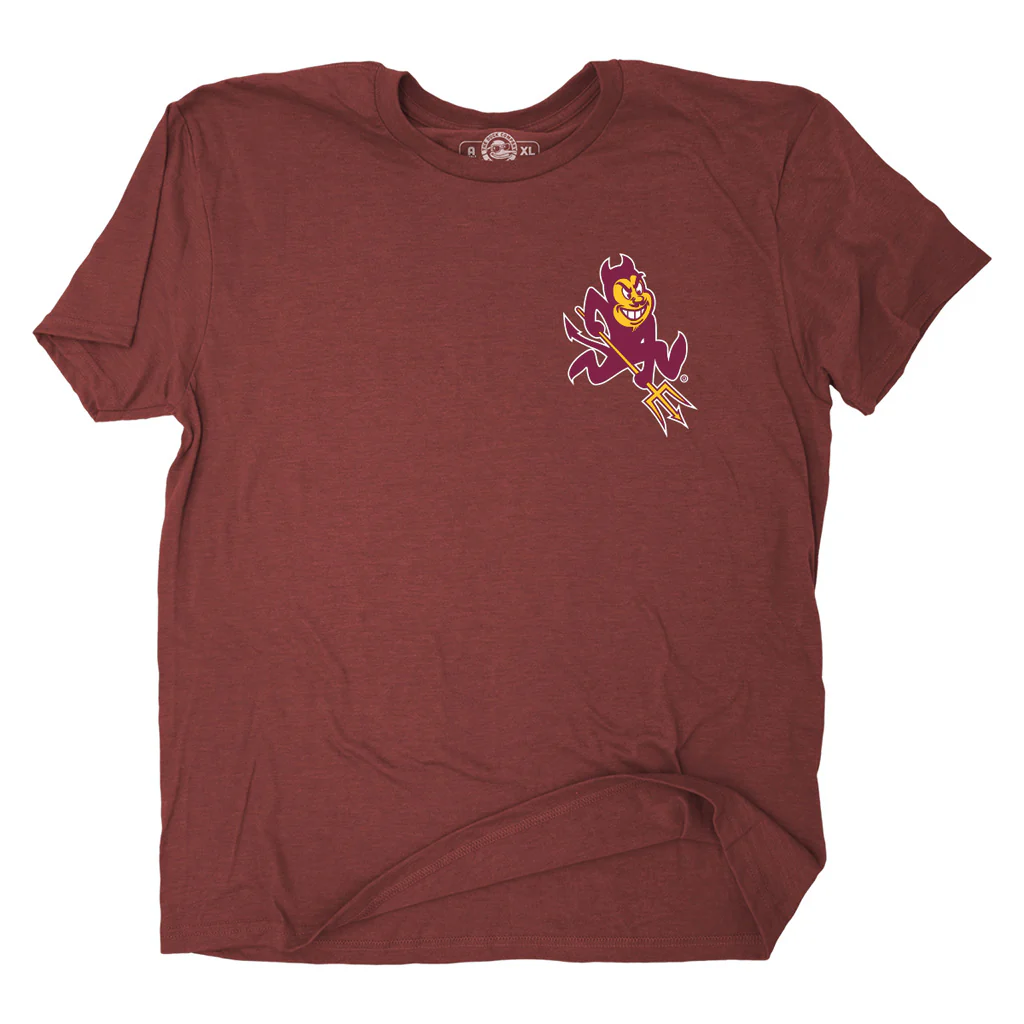 NCAA Arizona State Sun Devils The Duck Company Pickup T-Shirt - Maroon - Image 2