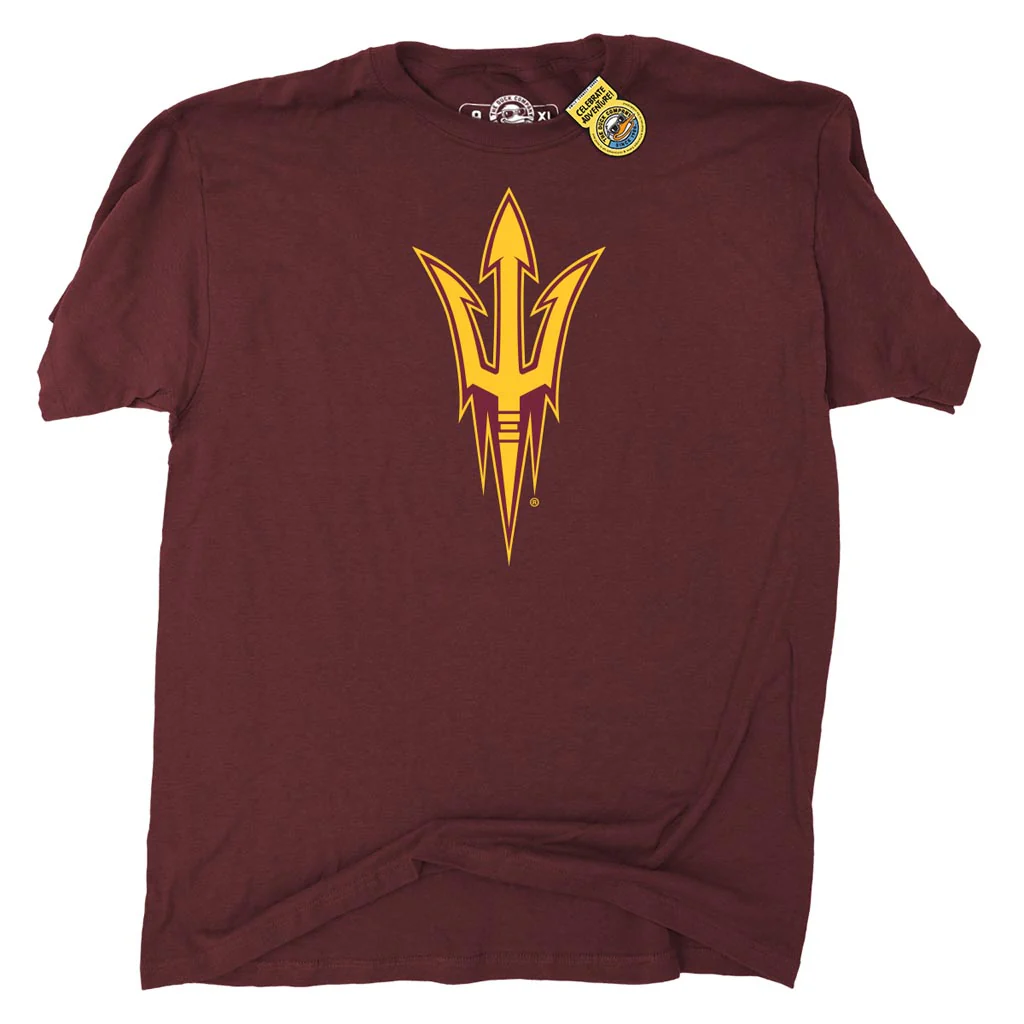 NCAA Arizona State Sun Devils The Duck Company Primary T-Shirt - Maroon