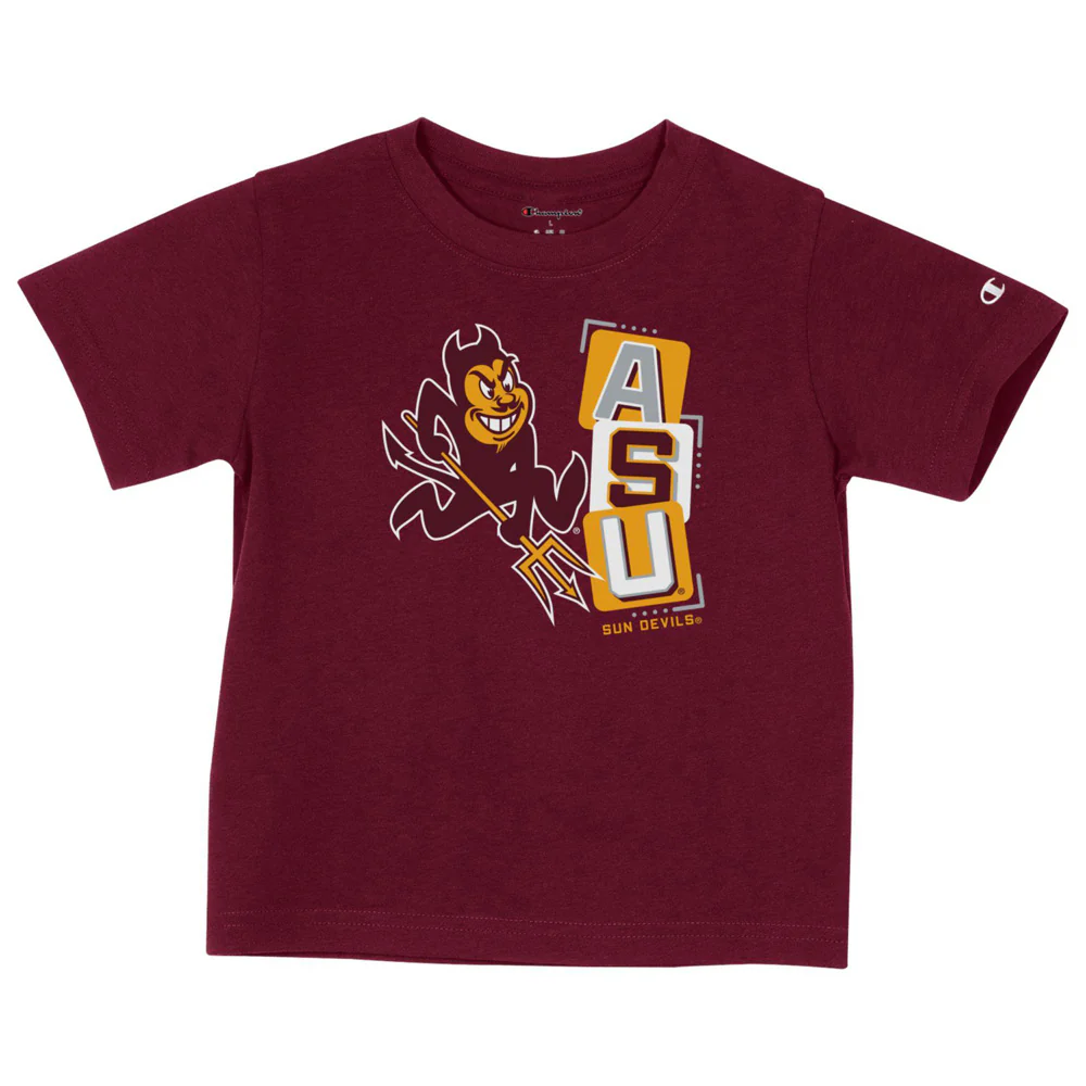 NCAA Arizona State Sun Devils Toddler Champion Stadium Mascot T-Shirt - Maroon