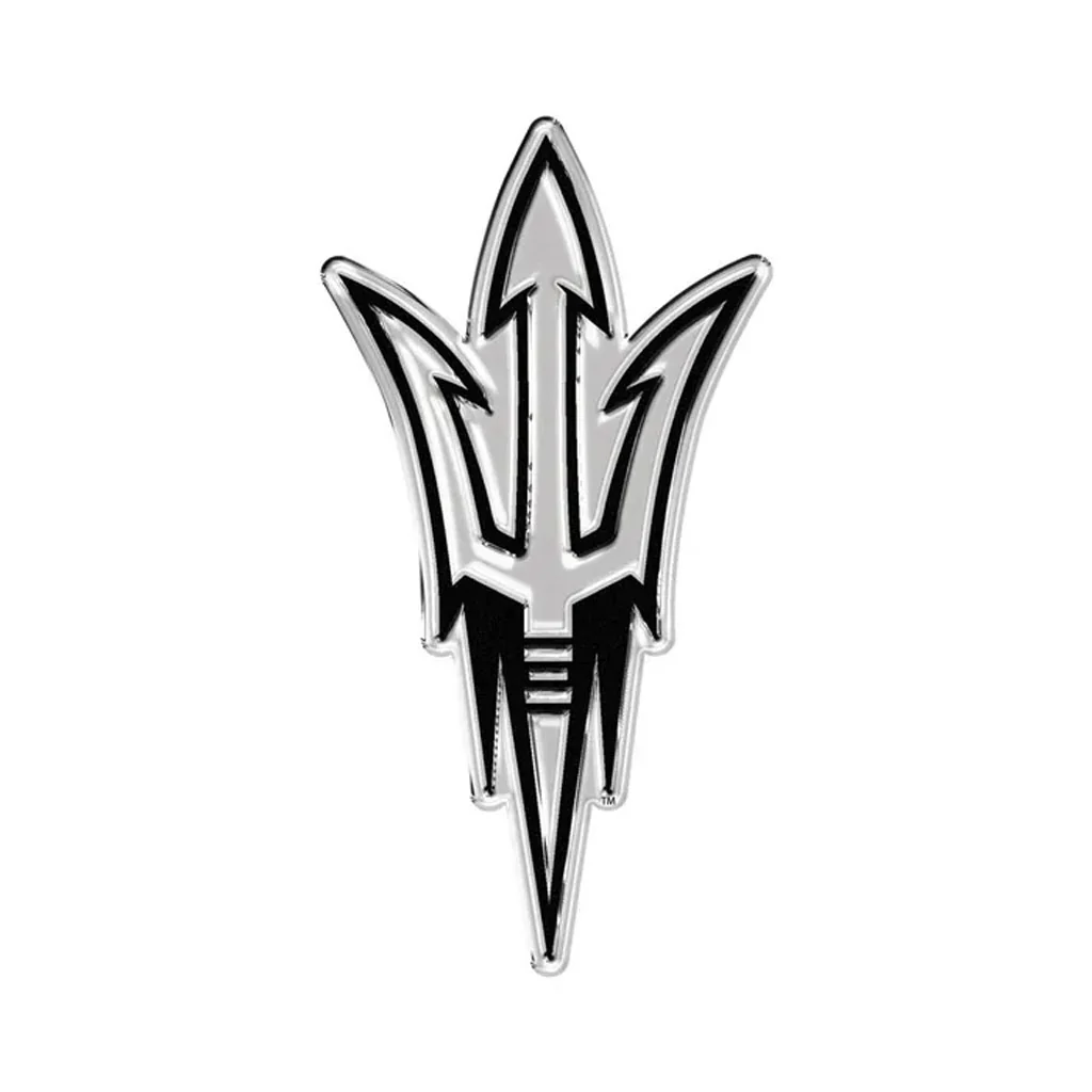 NCAA Arizona State Sun Devils WinCraft Fork Chrome Auto Emblem - Image 2