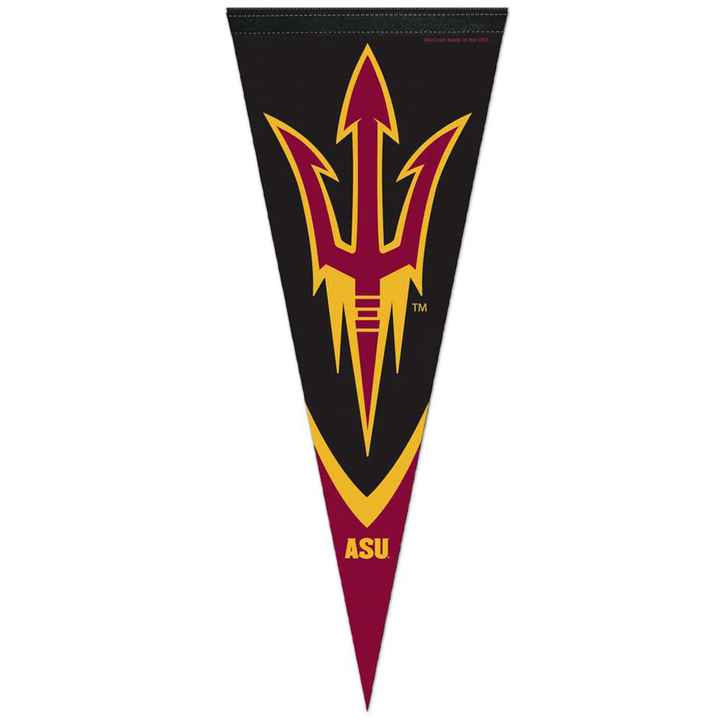 NCAA Arizona State Sun Devils WinCraft Stripe Premium Pennant - Black