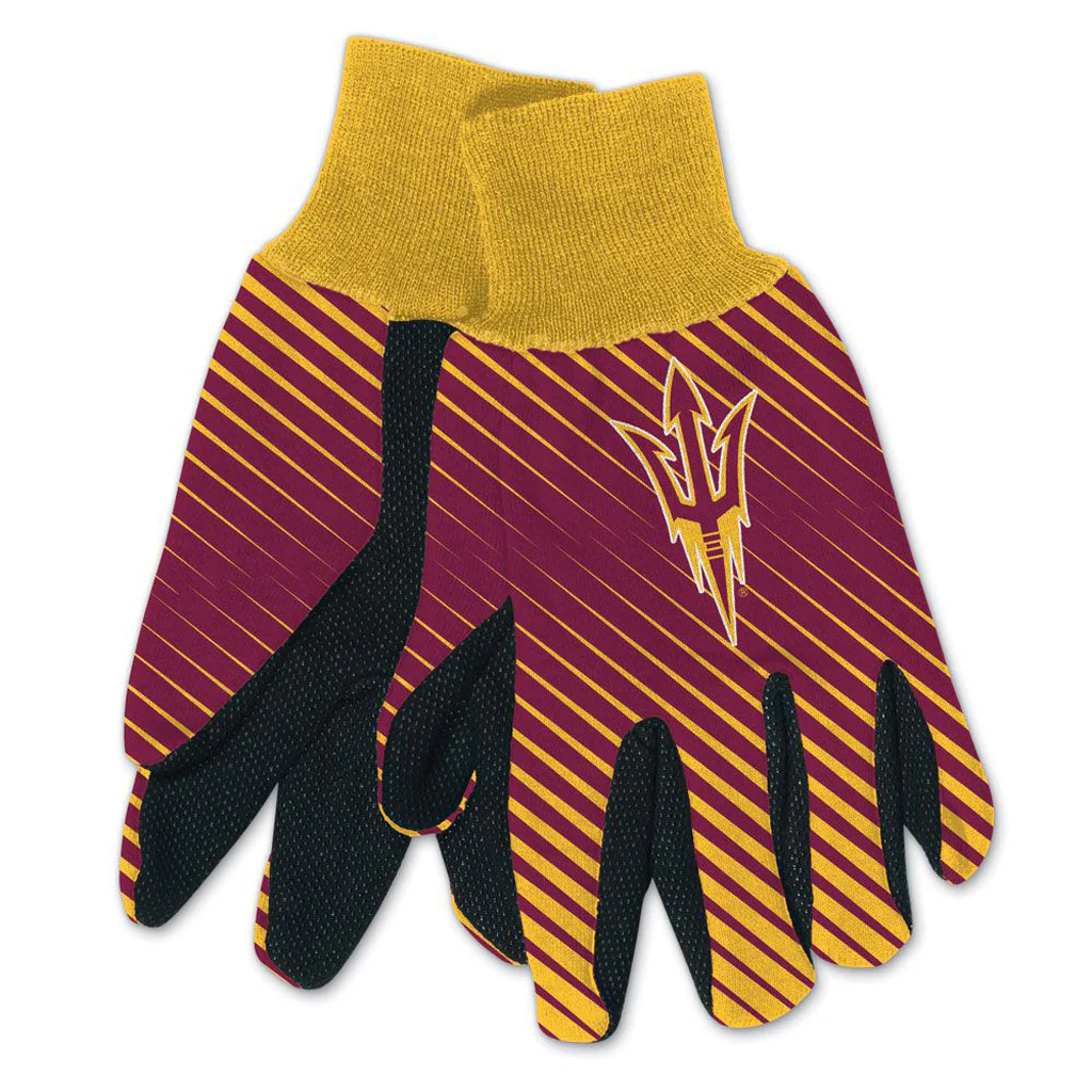 NCAA Arizona State Sun Devils WinCraft Team Stripe Gloves - Maroon