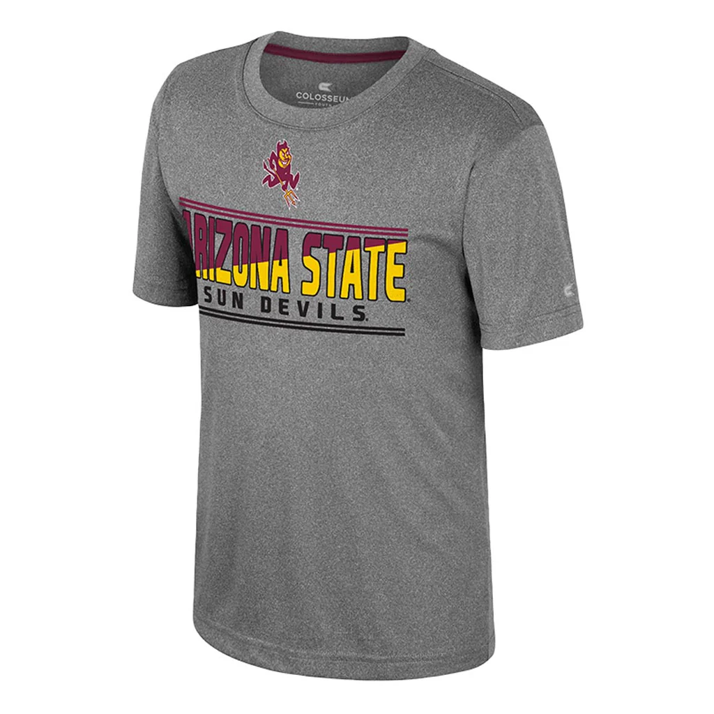 NCAA Arizona State Sun Devils Youth Colosseum Nightosphere T-Shirt - Charcoal