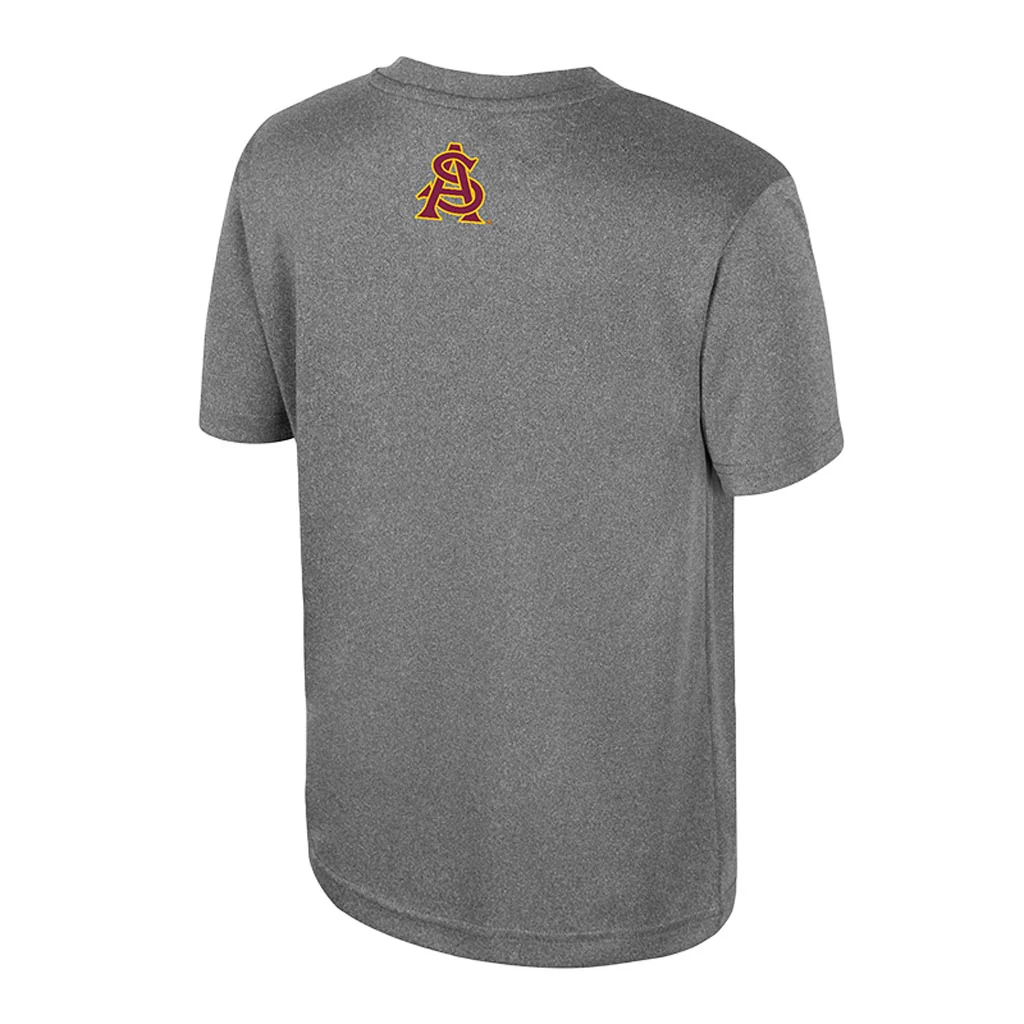 NCAA Arizona State Sun Devils Youth Colosseum Nightosphere T-Shirt - Charcoal - Image 2