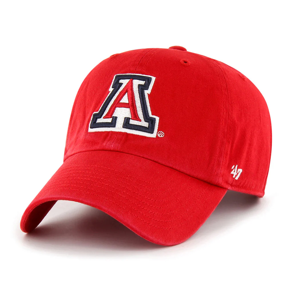 NCAA Arizona Wildcats '47 Primary Logo Clean Up Adjustable Hat - Red
