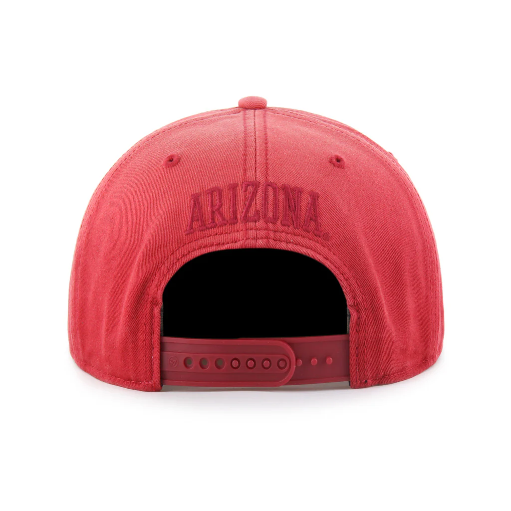 NCAA Arizona Wildcats '47 Sebasco Captain Snapback Hat - Red - Image 2