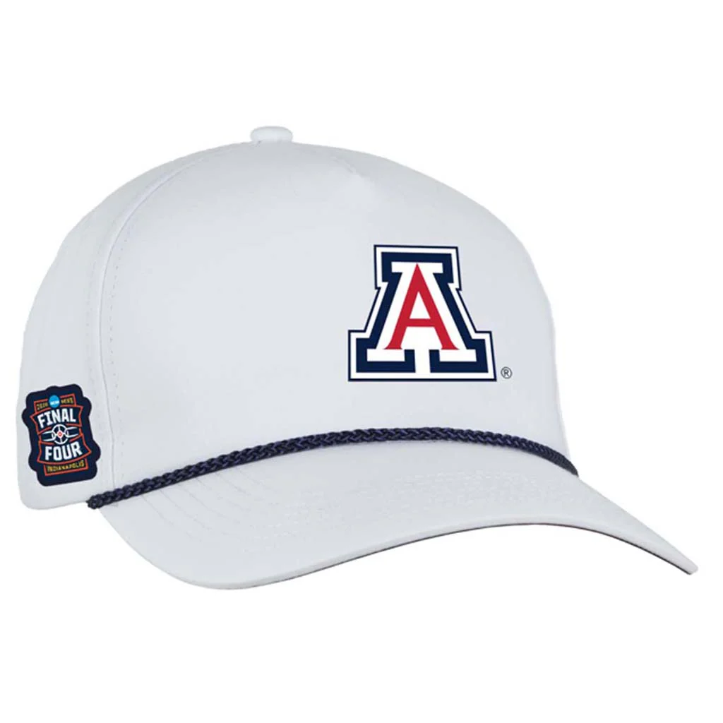 NCAA Arizona Wildcats Ahead 2026 Final Four Primary Logo Alto Adjustable Hat - White