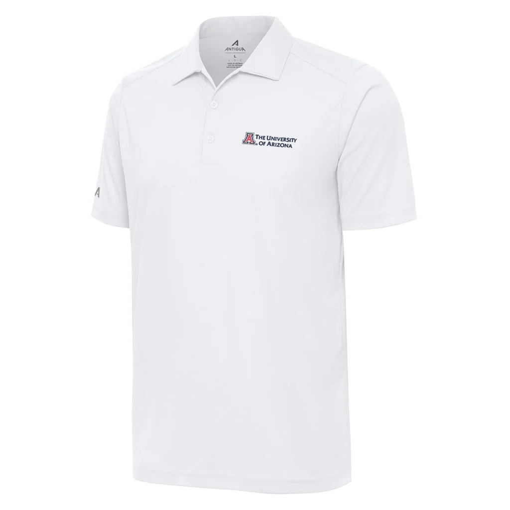 NCAA Arizona Wildcats Antigua University Tribute Polo - White