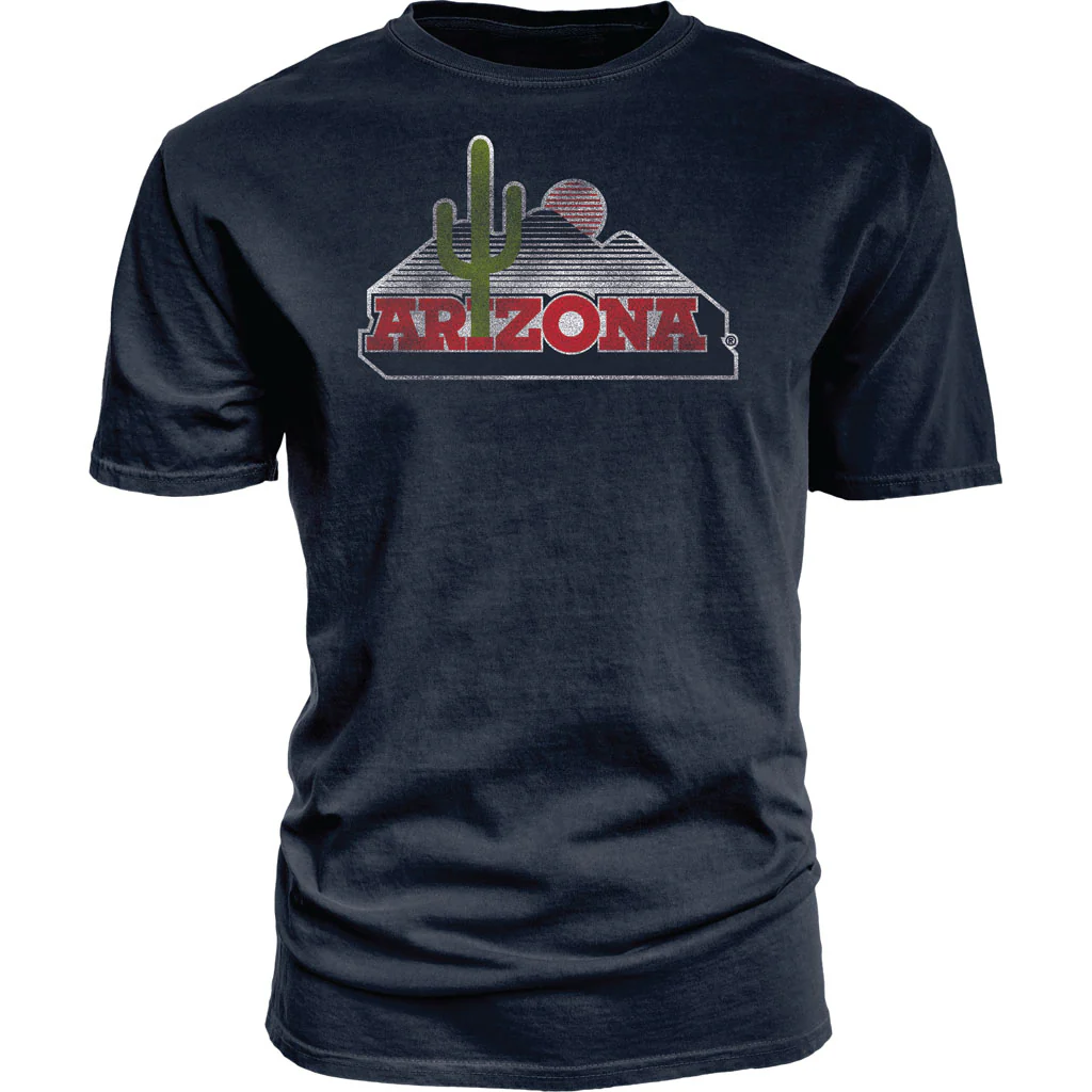 NCAA Arizona Wildcats Blue 84 Cactus Vault Logo T-Shirt - Navy