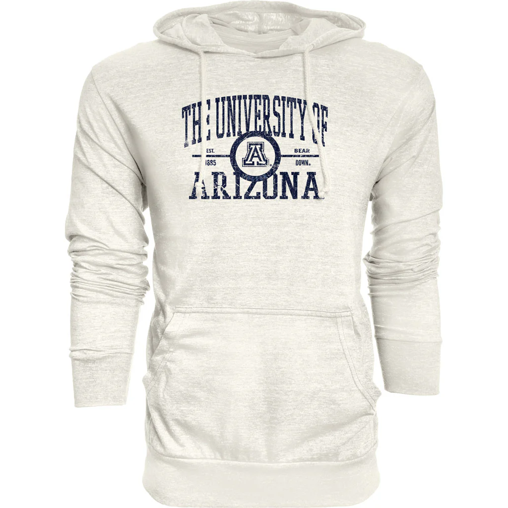 NCAA Arizona Wildcats Blue 84 View Composite Light Pullover Hoodie - Cream