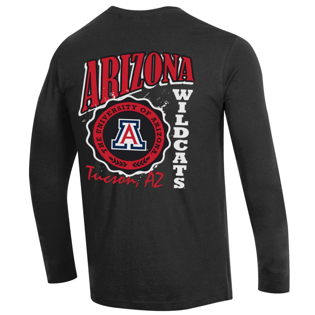 NCAA Arizona Wildcats Champion Bottlecap Long Sleeve T-Shirt - Black - Image 3