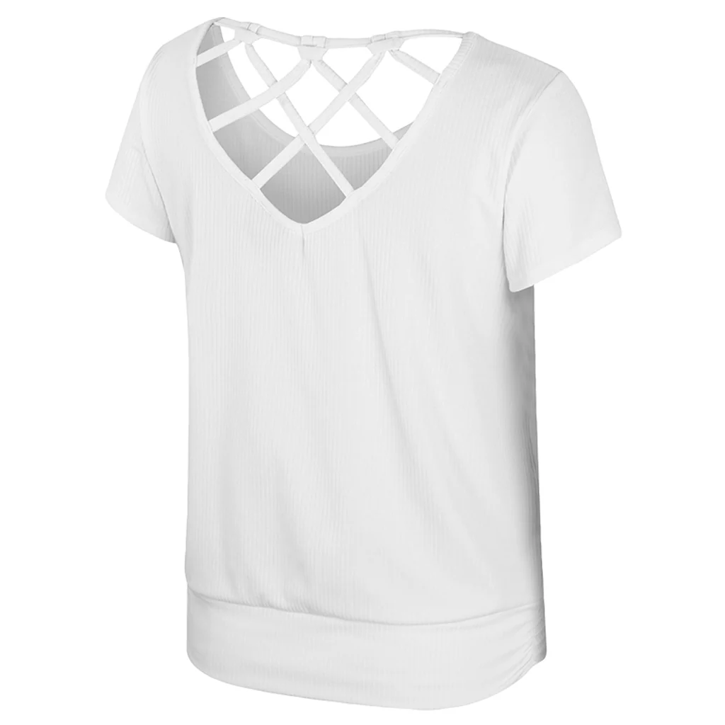NCAA Arizona Wildcats Colosseum Women's Sublime Ribbed Fashion Top - White - Image 2