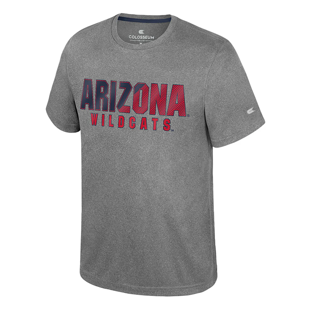 NCAA Arizona Wildcats Colosseum Youth Ortiz T-Shirt - Charcoal