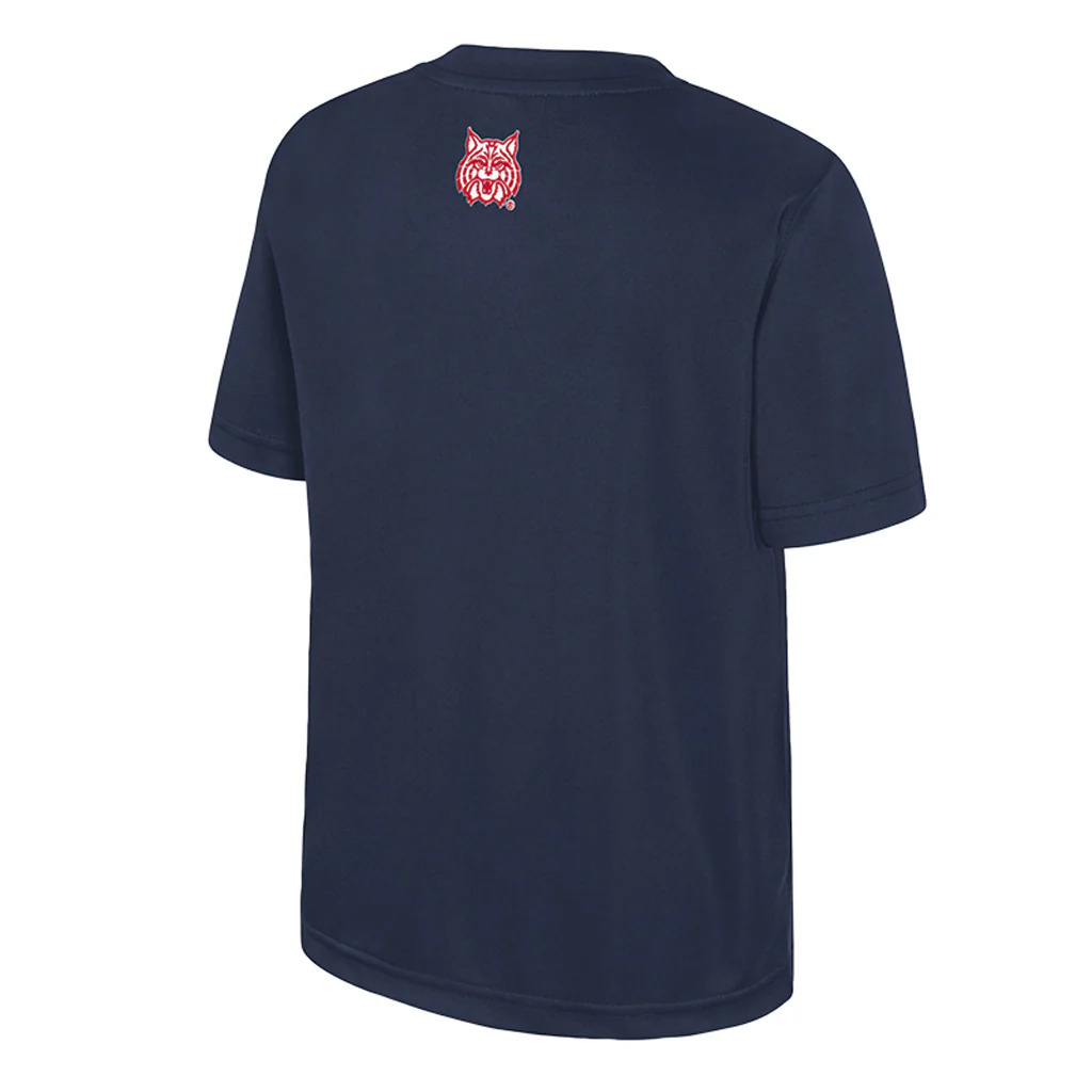 NCAA Arizona Wildcats Colosseum Youth Ripple T-Shirt - Navy - Image 2