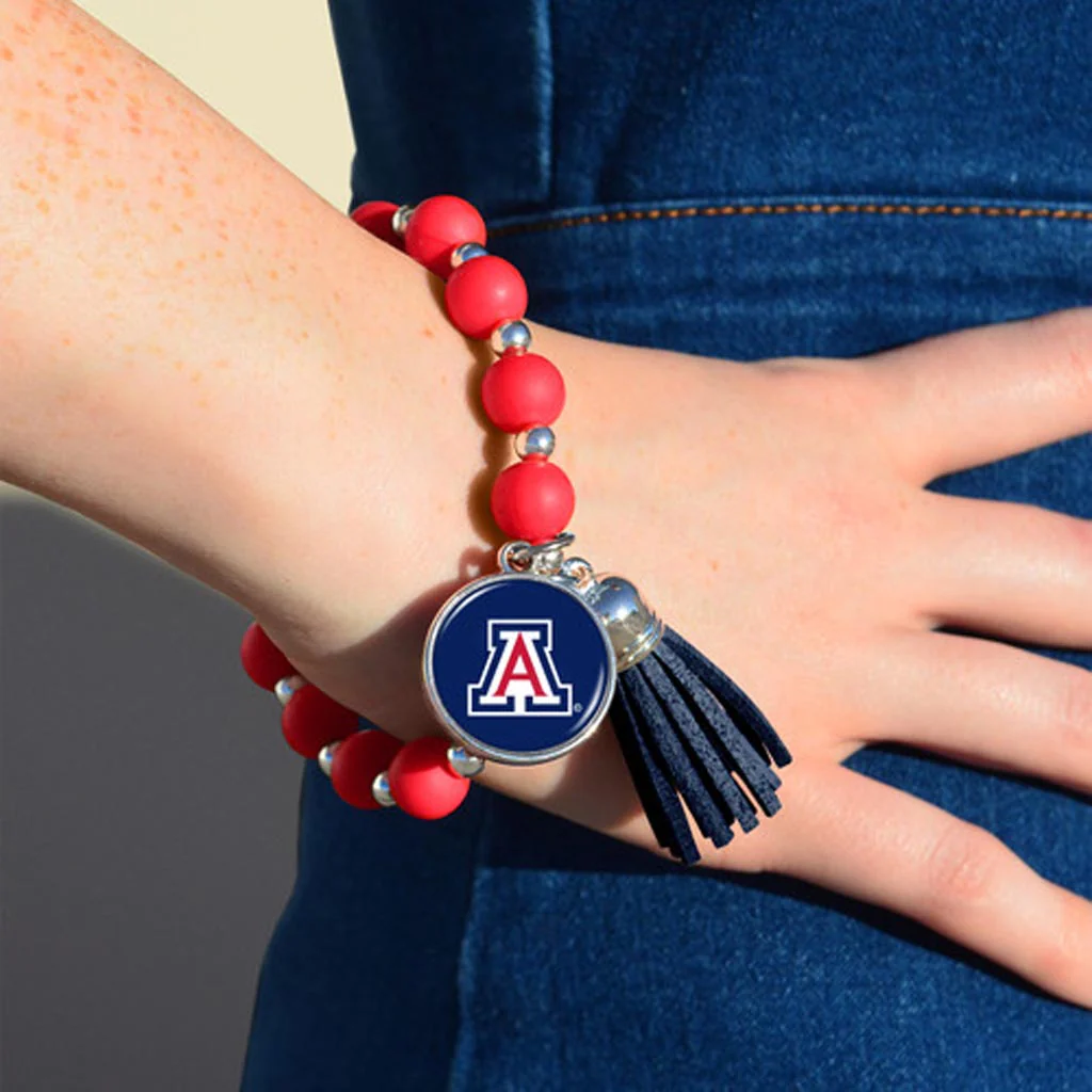 NCAA Arizona Wildcats Gentry USA Harper Bracelet - Silver - Image 2