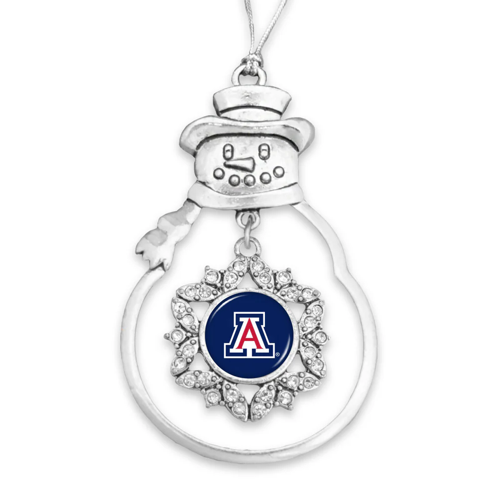 NCAA Arizona Wildcats Gentry USA Snowman Ornament