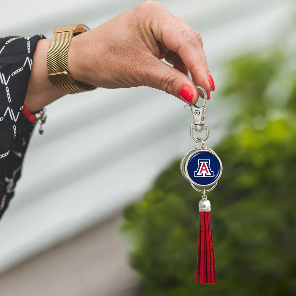 NCAA Arizona Wildcats Gentry USA Tassel Keychain - Image 2
