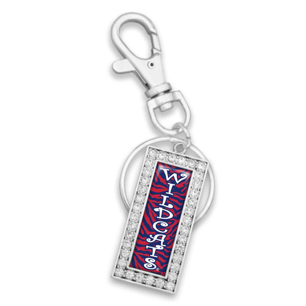 NCAA Arizona Wildcats Gentry USA Zebra Drop Keychain - Red
