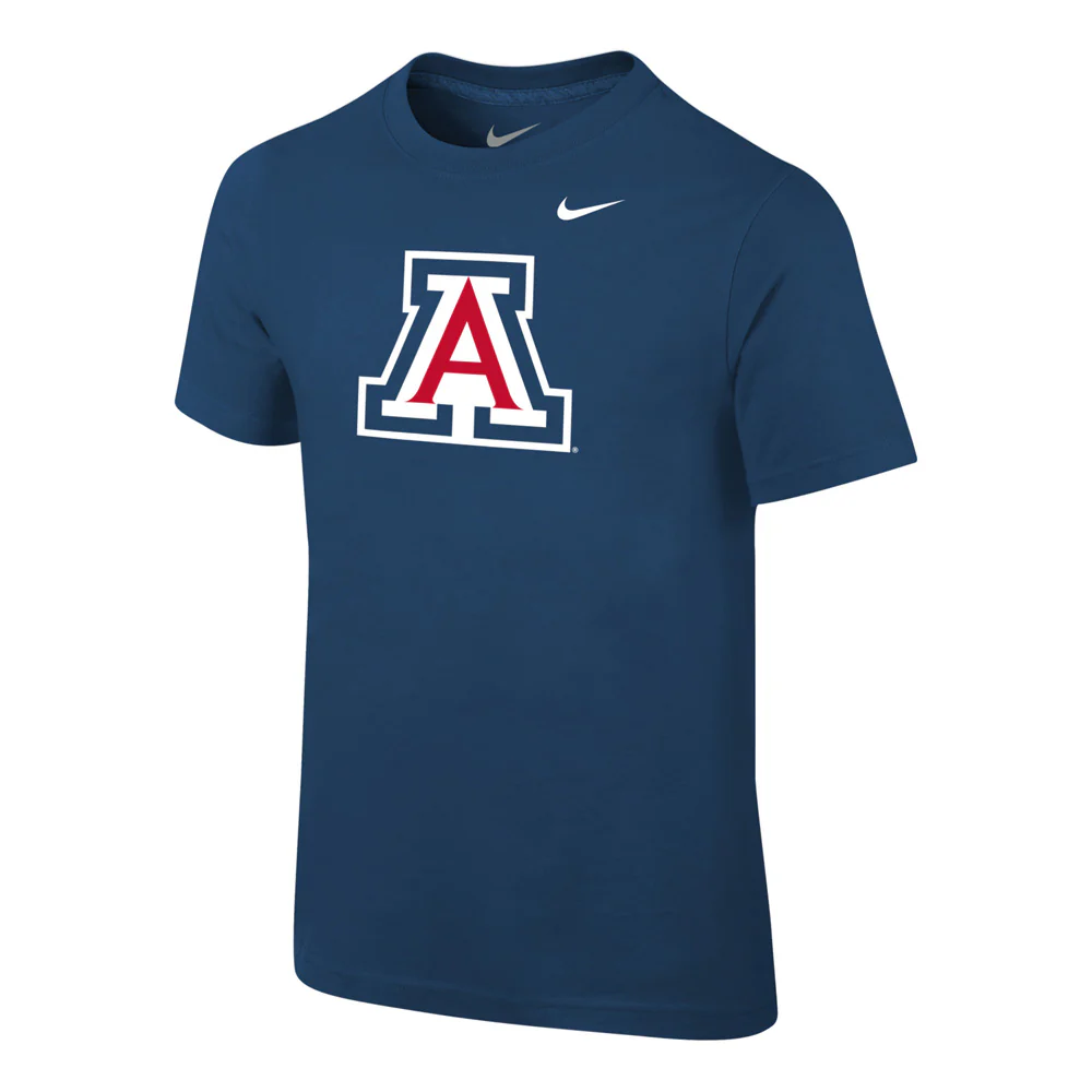 NCAA Arizona Wildcats Kid Primary Core Cotton Essential T-Shirt - Navy