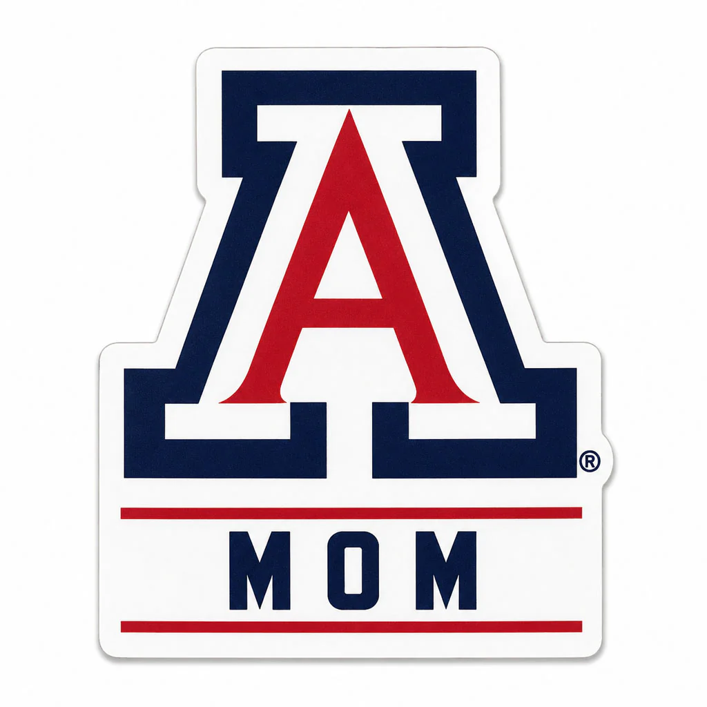 NCAA Arizona Wildcats Mom A Rugged Sticker