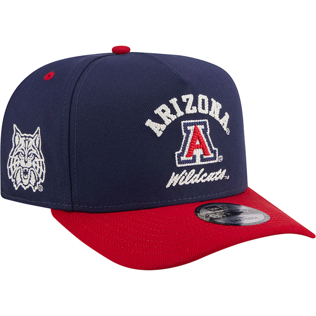 NCAA Arizona Wildcats New Era Arched 9FIFTY A-Frame Snapback Hat - Navy - Image 2
