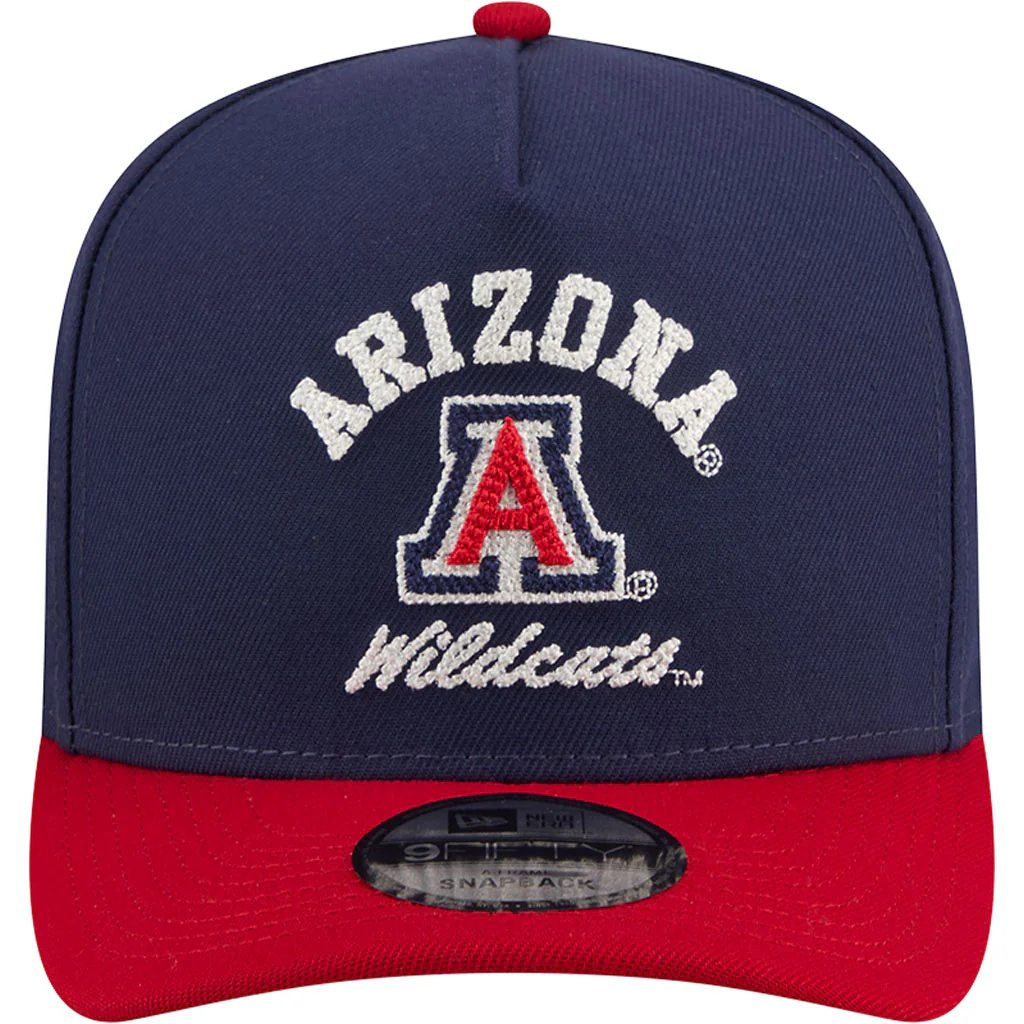 NCAA Arizona Wildcats New Era Arched 9FIFTY A-Frame Snapback Hat - Navy - Image 3