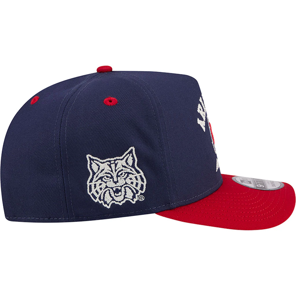 NCAA Arizona Wildcats New Era Arched 9FIFTY A-Frame Snapback Hat - Navy - Image 5